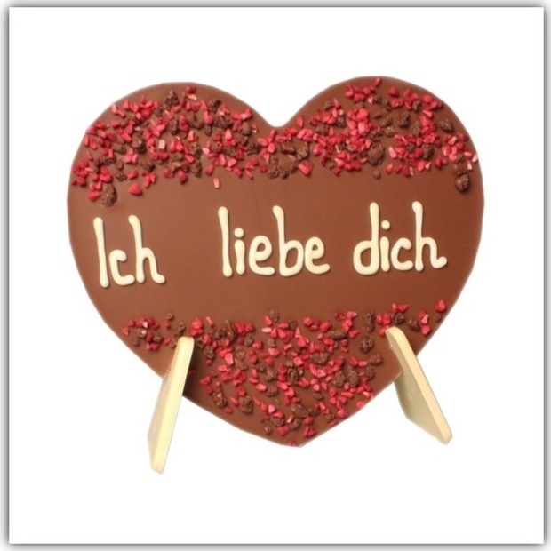 Schokoladenherz „Ich liebe dich“