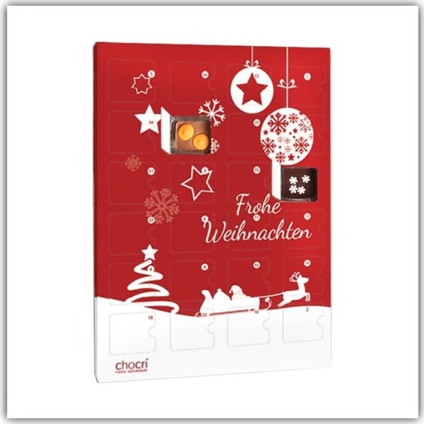 Adventskalender mit Minitäfelchen