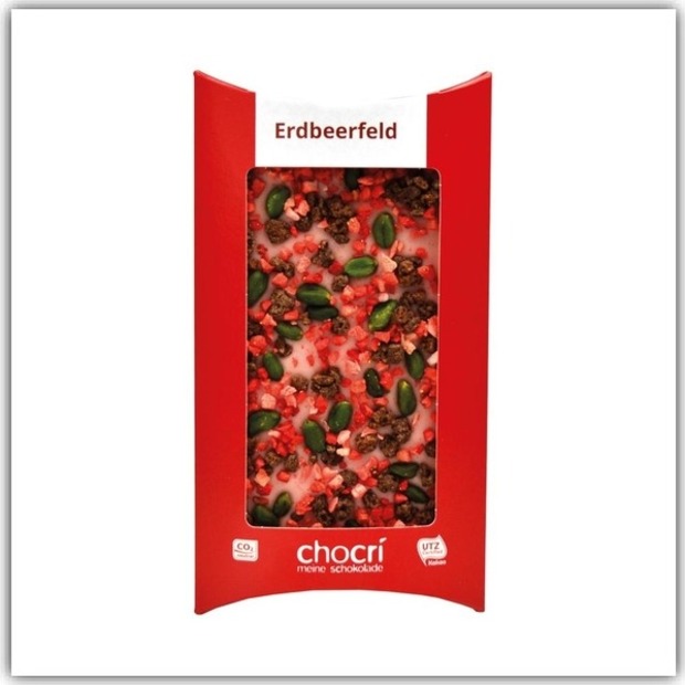 Schokoladentafel „Erdbeerfeld“