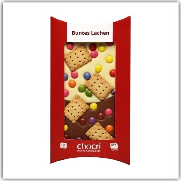 Schokoladentafel „Buntes Lachen“