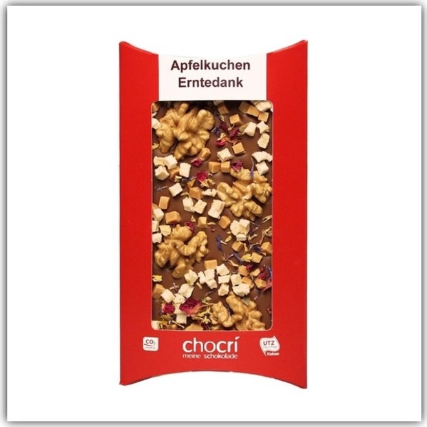 Schokoladentafel „Apfelkuchen Erntedank“
