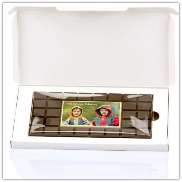 Schokofoto Tafel-in der Geschenkverpackung